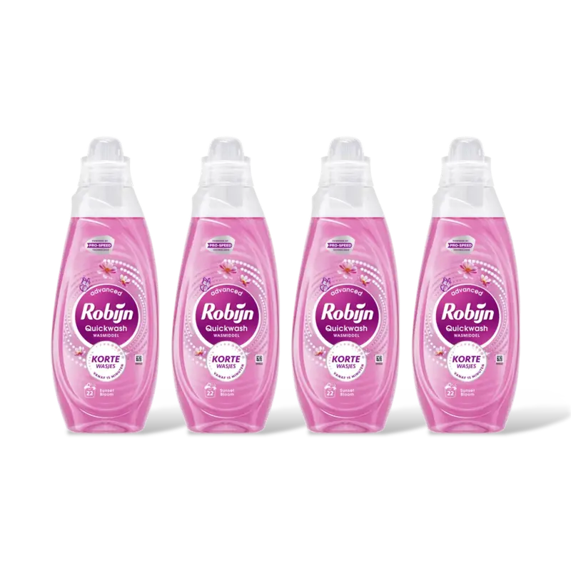 Robijn Quickwash sunset bloom wasmiddel 4-pack