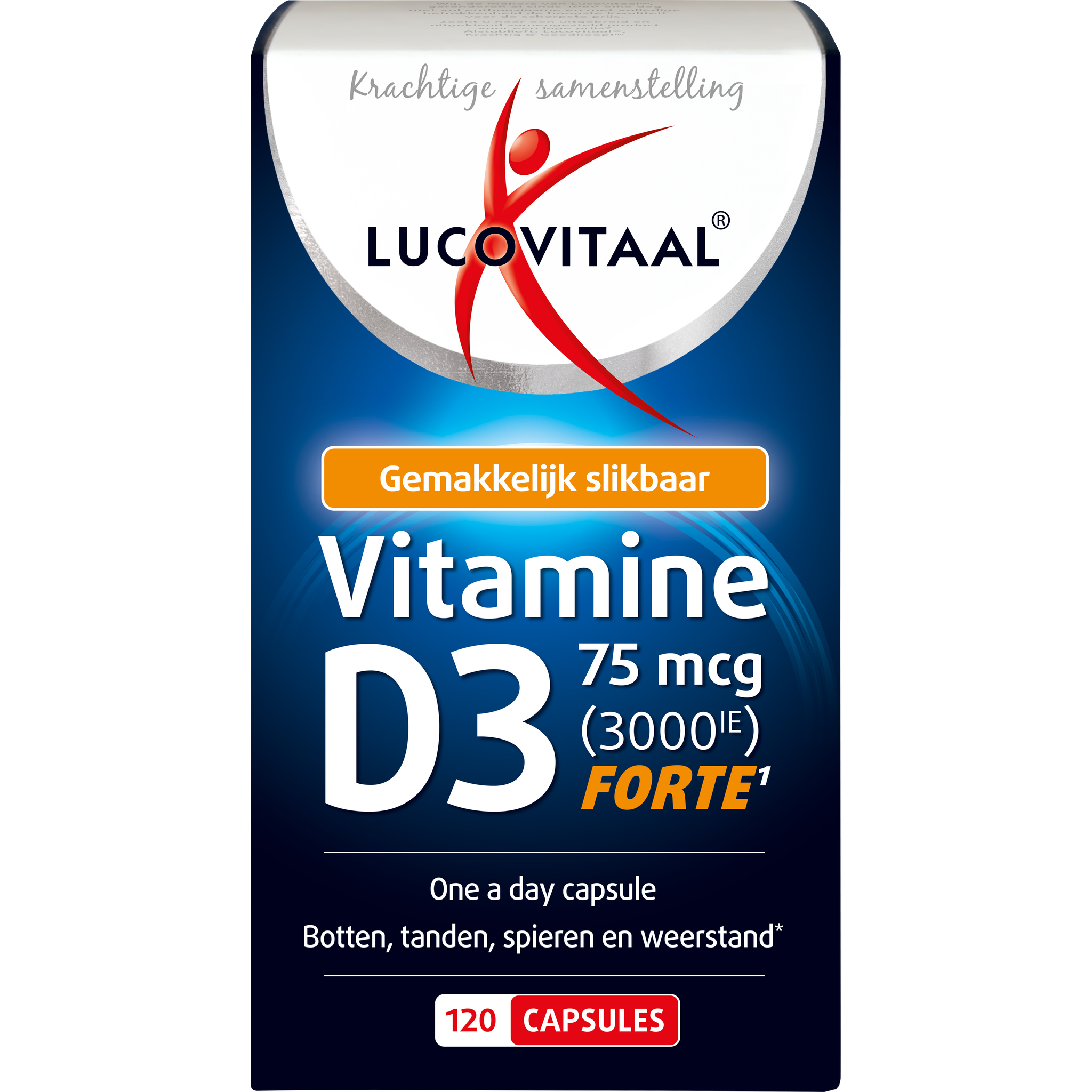 Lucovitaal Vitamine D3 75 MCG (3000IE) Forte Capsules 120 stuks