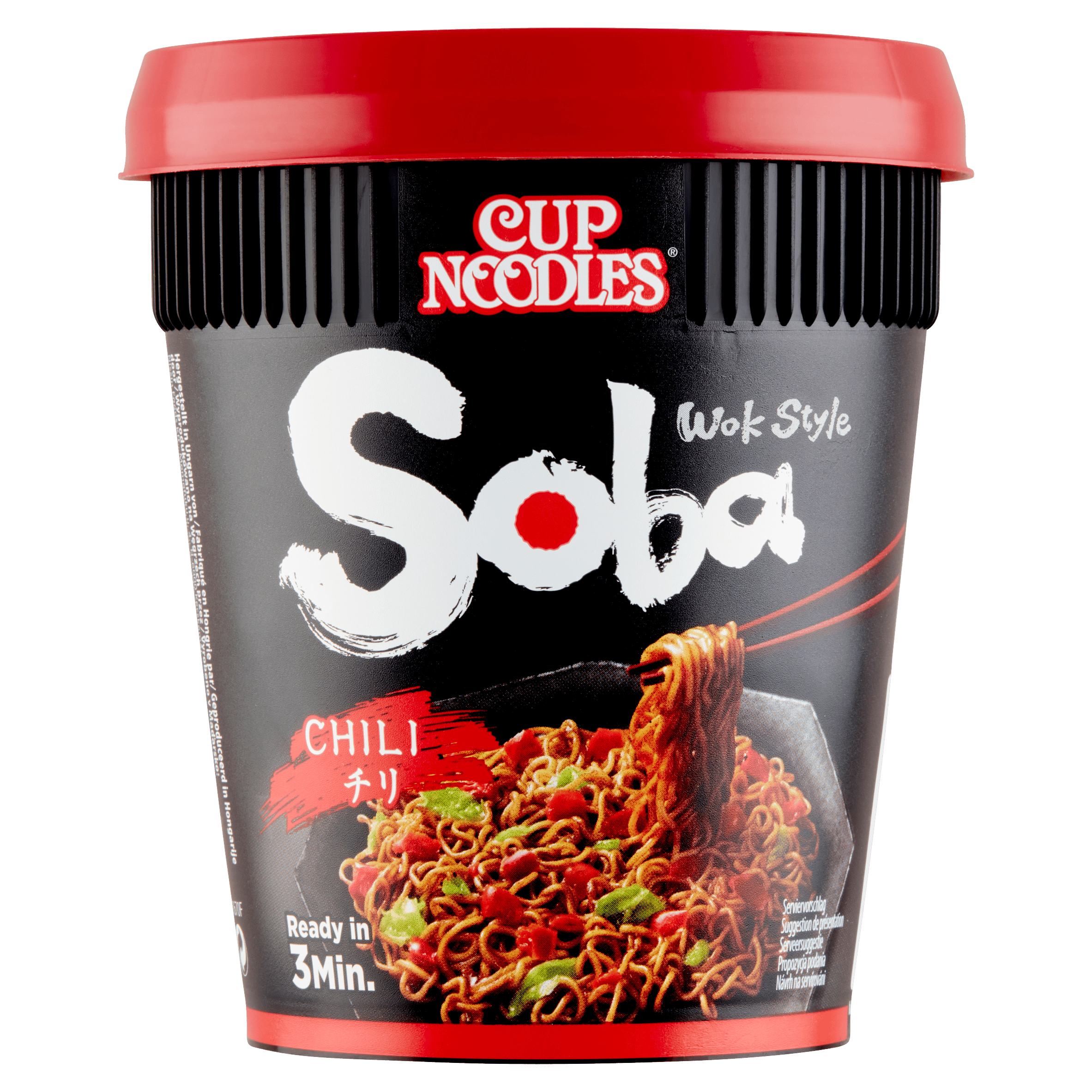 Nissin Soba cup Chili noodles