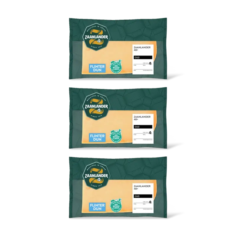 AH Zaanlander Oud 48+ plakken flinterdun 3-pack