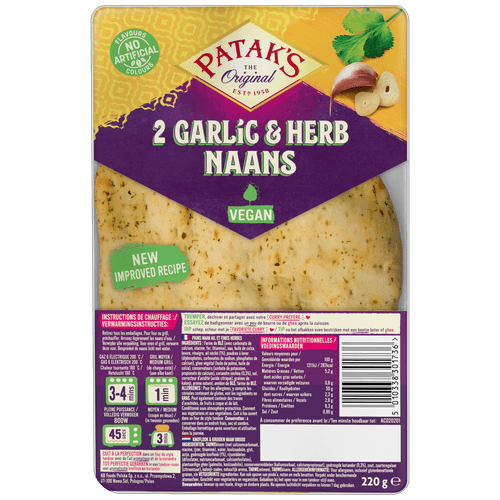 Patak's Naan knoflook en koriander