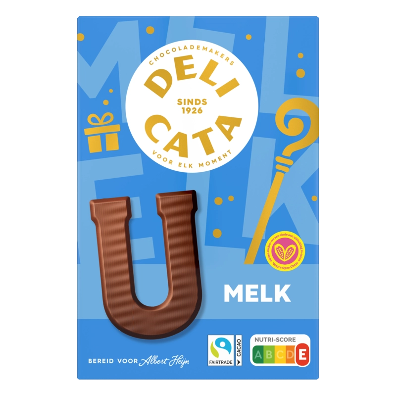 Delicata Chocoladeletter melk U
