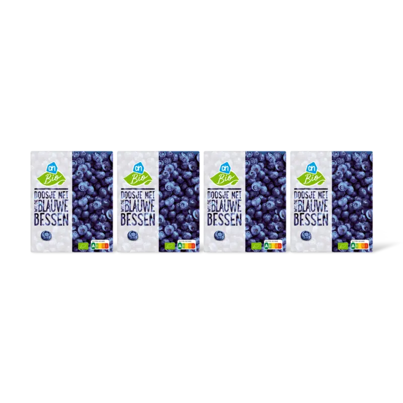 AH Biologisch Doosje met wilde blauwe bessen 4-pack