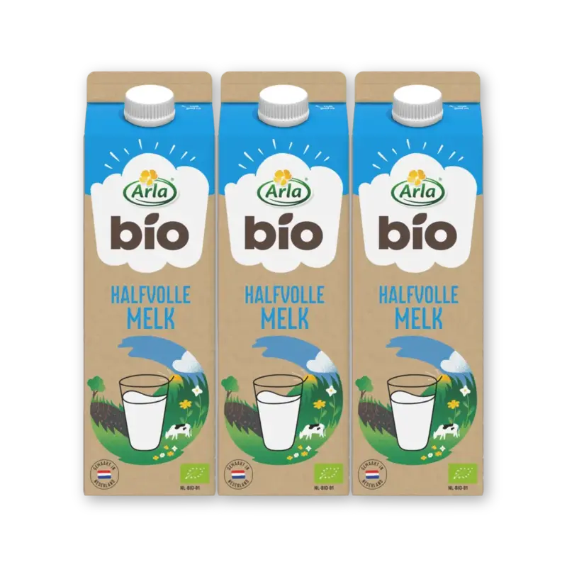 Arla Biologisch halfvolle melk 3-pack