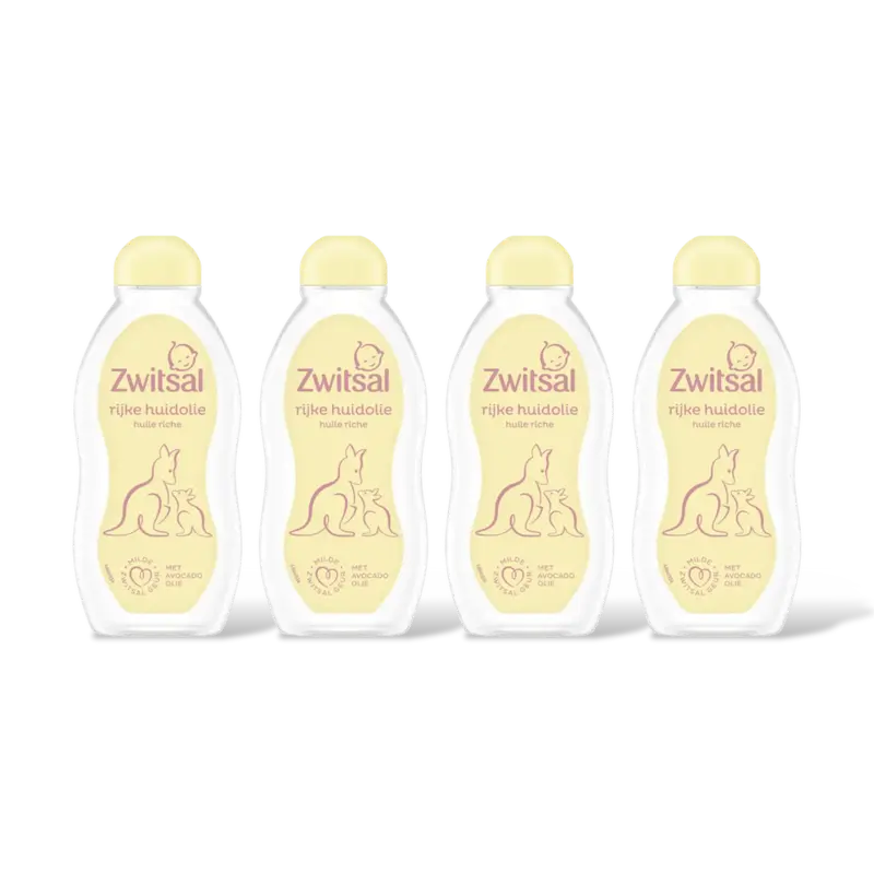 Zwitsal Baby rijke huidolie 4-pack