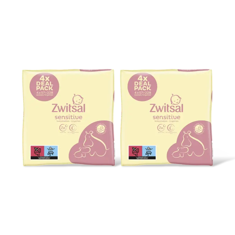 Zwitsal Baby sensitive billendoekjes 8-pack