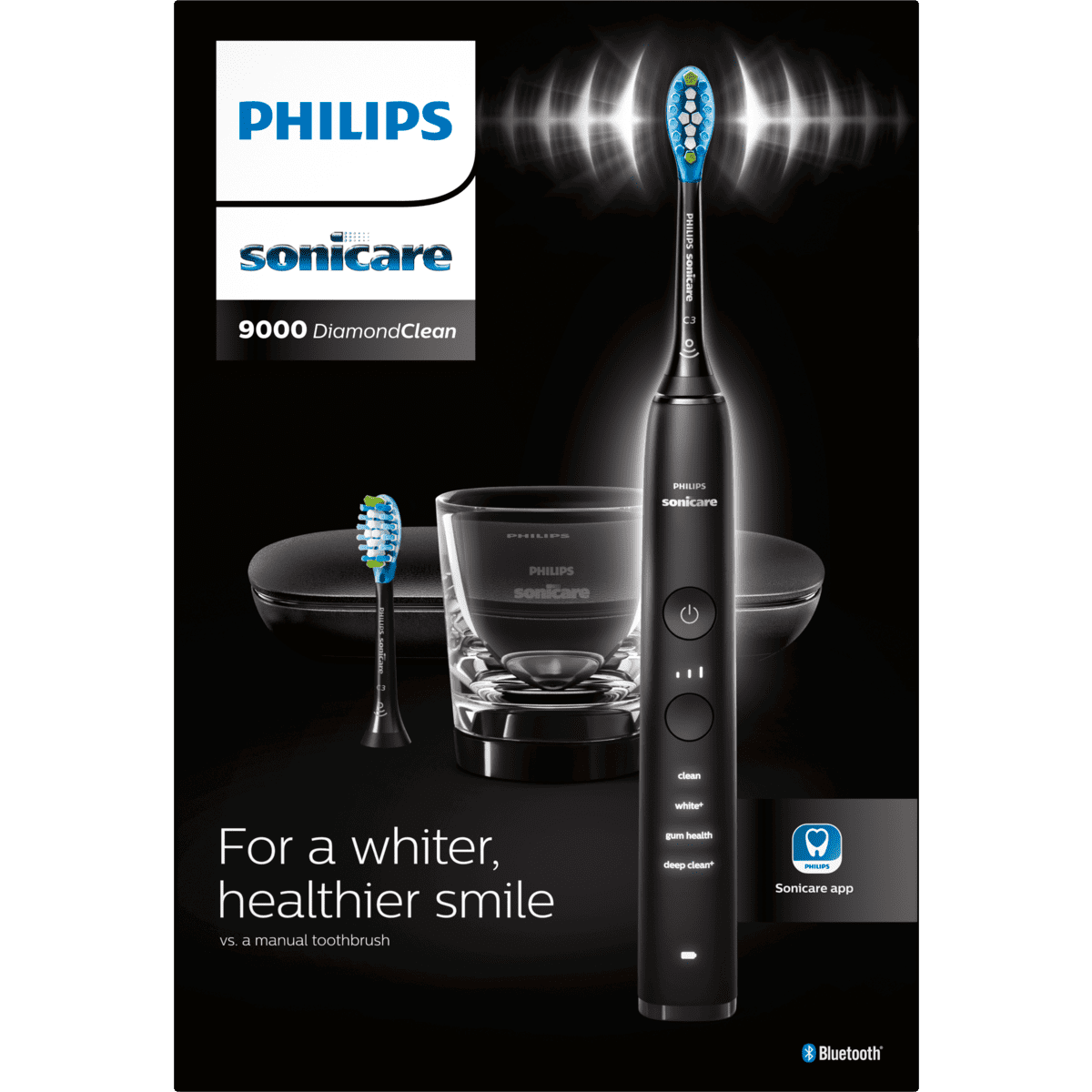Philips Sonicare 9000 Elektrische Tandenborstel Zwart HX9913/18
