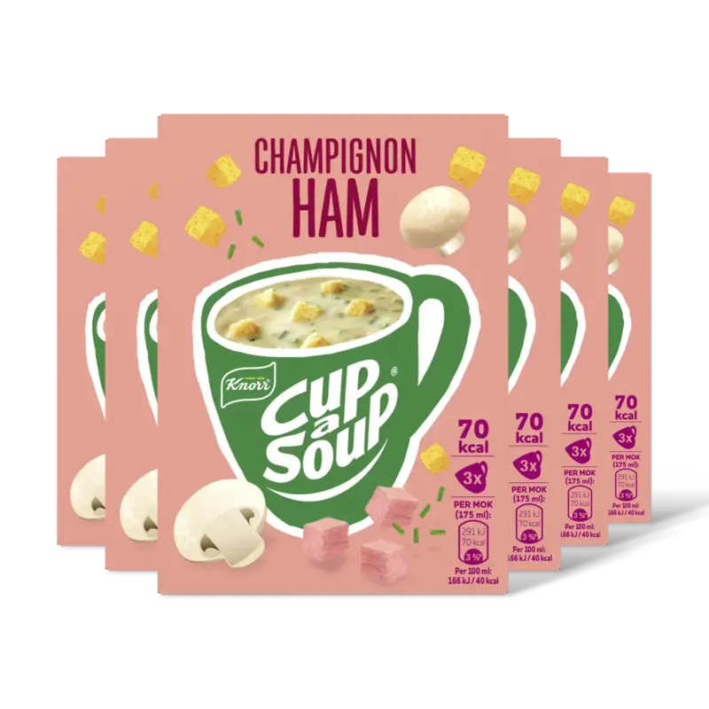 Knorr Cup-a-soup champignon ham 6-pack