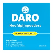 Daro pijnstiller hoofdpijn poeders