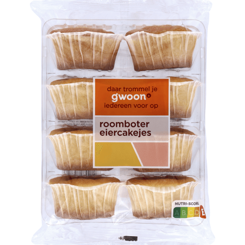 G'woon Eiercakejes roomboter 8 st.