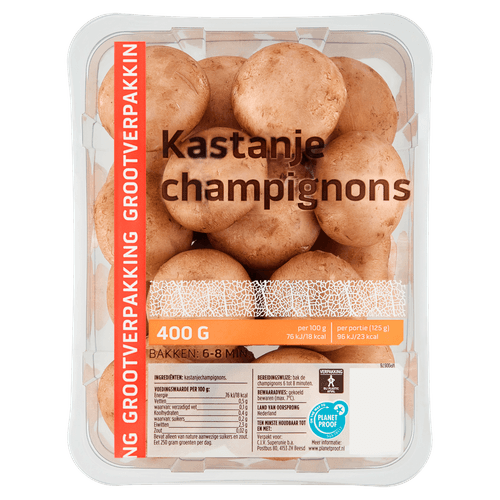 Kastanje champignons middel