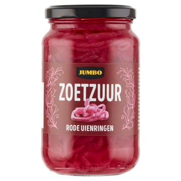 Jumbo Zoetzuur Rode Uienringen 340 g
