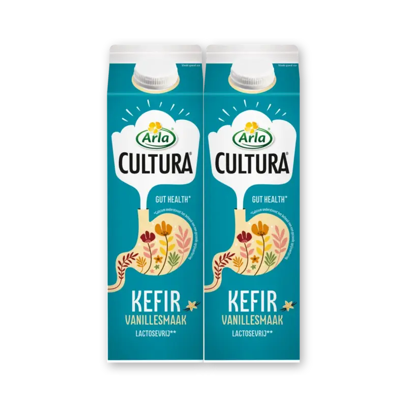 Arla Cultura kefir vanillesmaak 2-pack