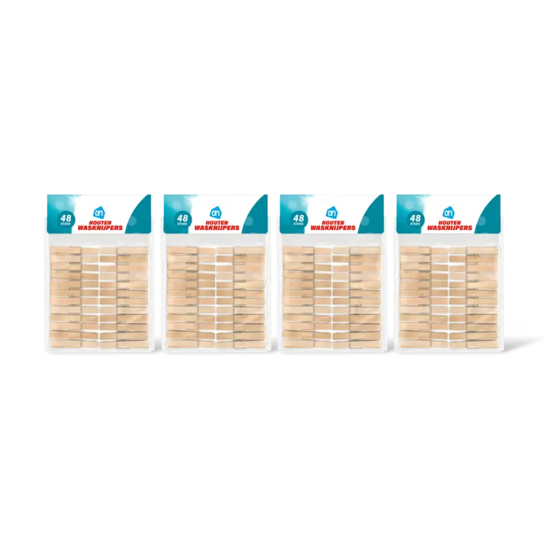 AH Houten wasknijpers 4-pack