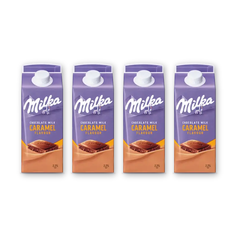Milka Chocolademelk karamel smaak 4-pack