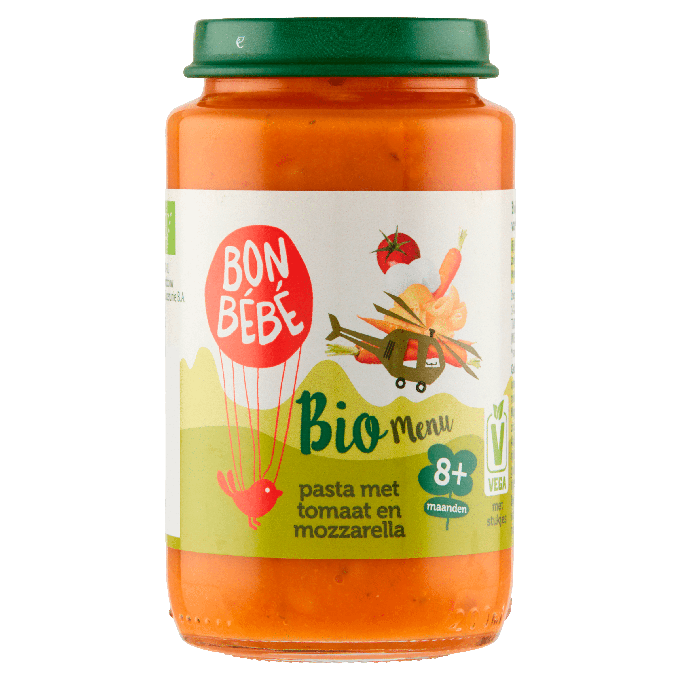 Bonbebe Bio M0812 pasta met tomaat mozzarella