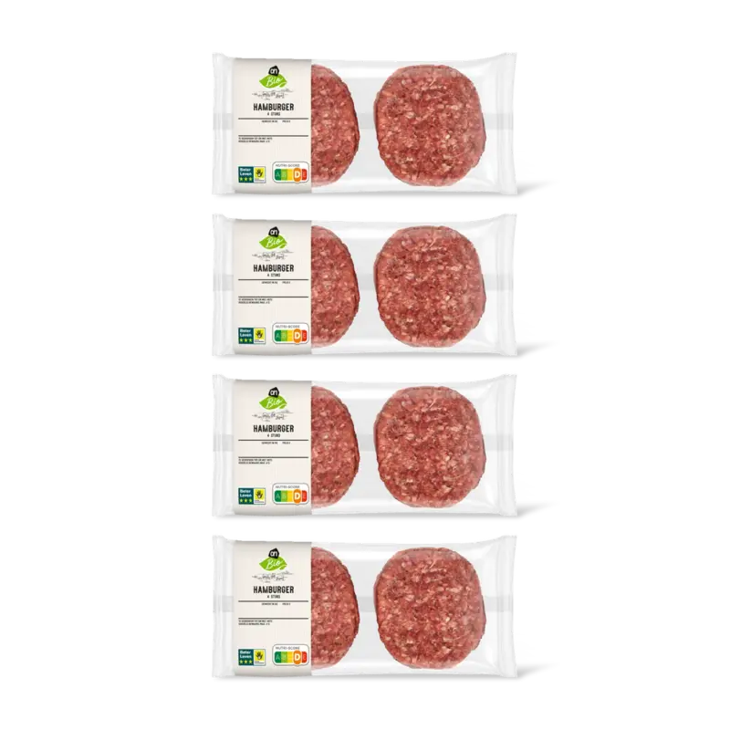 AH Biologisch Hamburger 4 stuks 4-pack