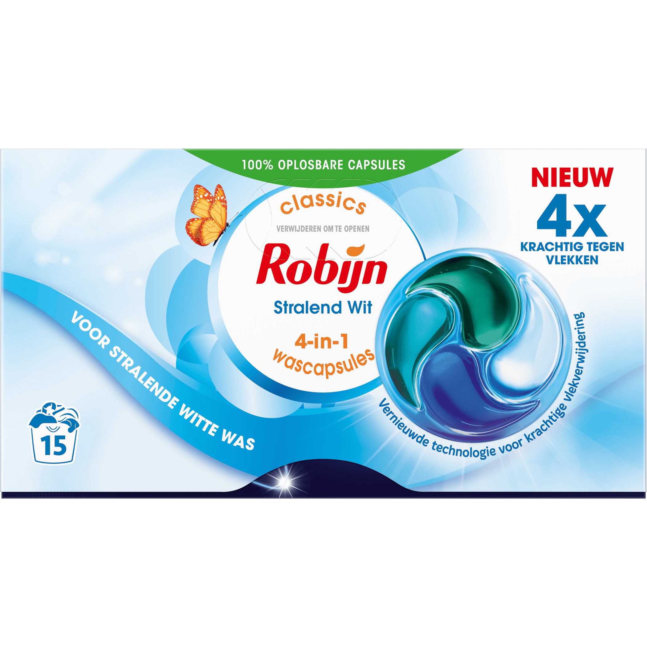 Robijn 3-in-1 classics capsules stralend wit