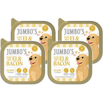 Jumbo's Paté met Ei & Bacon  Puppy 4 x 150 g