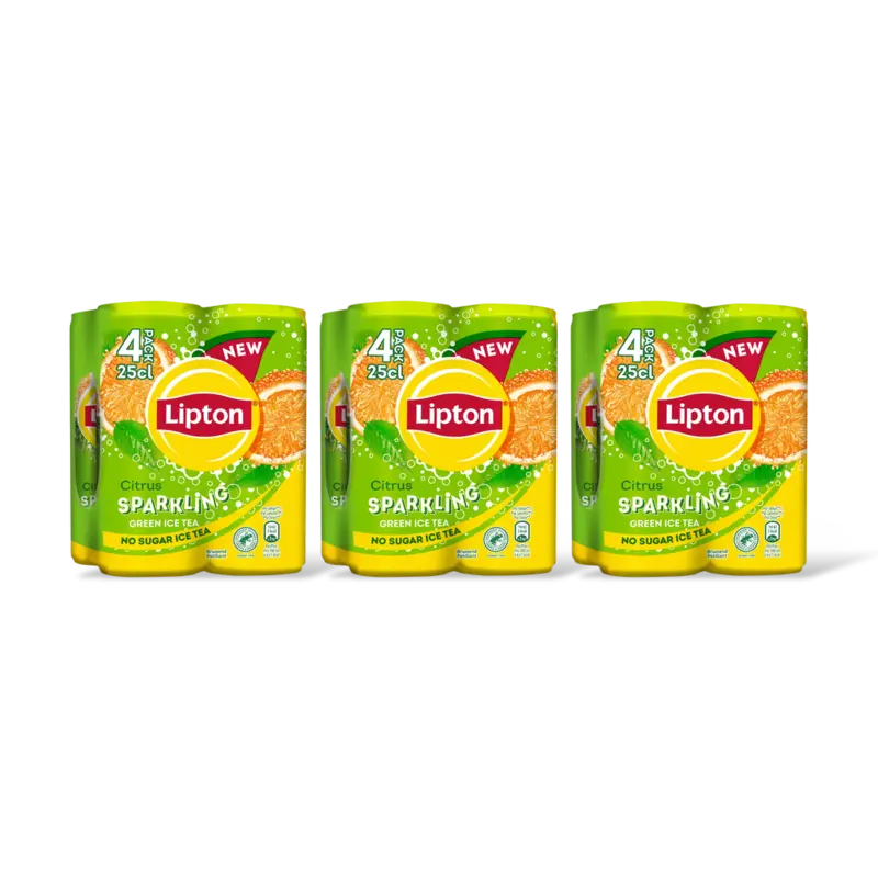 Lipton Ice tea green citrus sparkling 12-pack