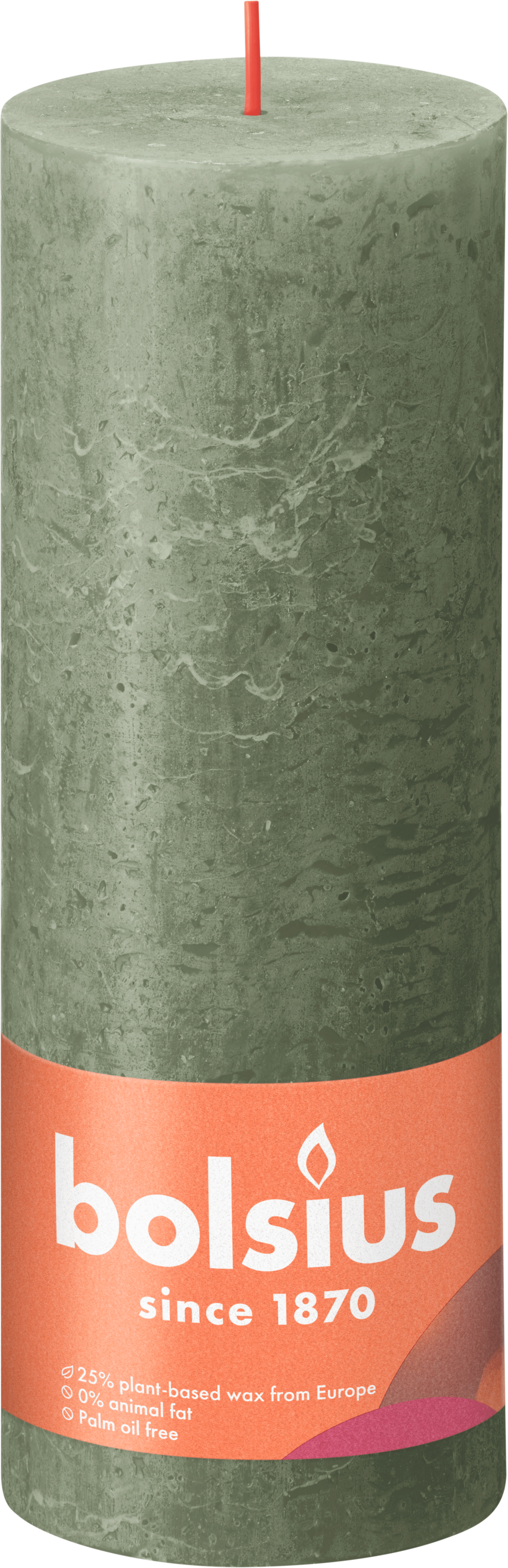 Bolsius Rustiek Shine 19cm Fresh Olive