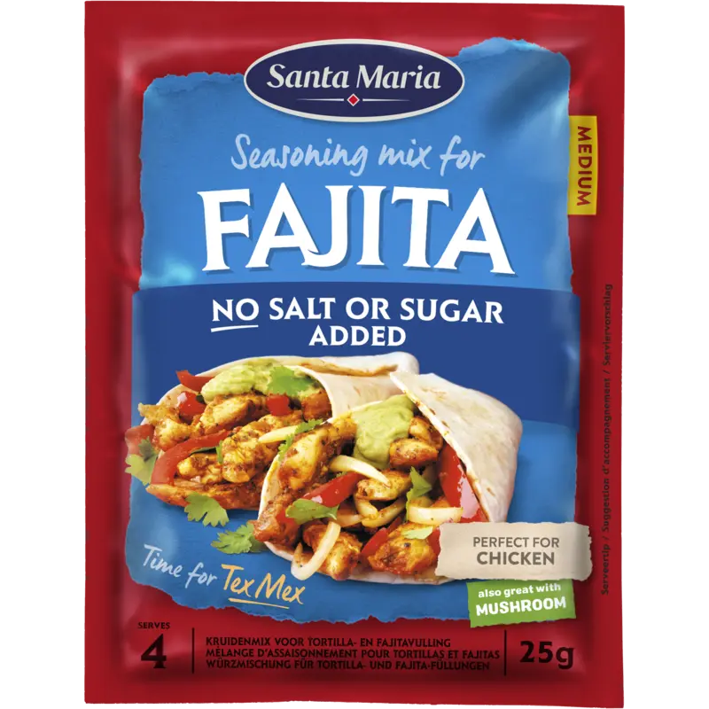 Santa Maria Kruidenmix fajita no salt or sugar