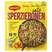 Maggi sperziebonen satéschotel