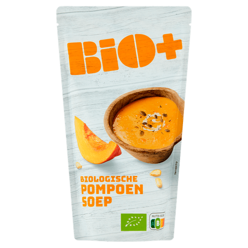 Bio+ Soep in zak pompoen