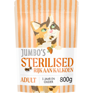 Jumbo's Kattenvoer Brokmix Sterilized Kalkoen 800 g