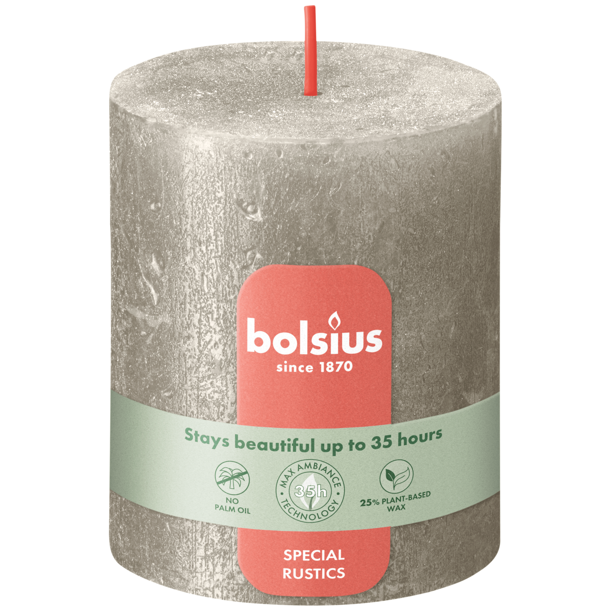Bolsius Stompkaars Shimmer 80/68 Champagne