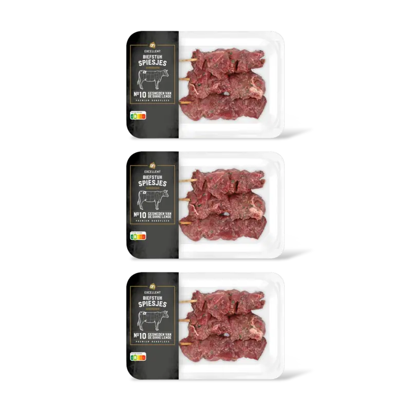 AH Excellent Biefstukspiesjes tuinkruiden 3-pack