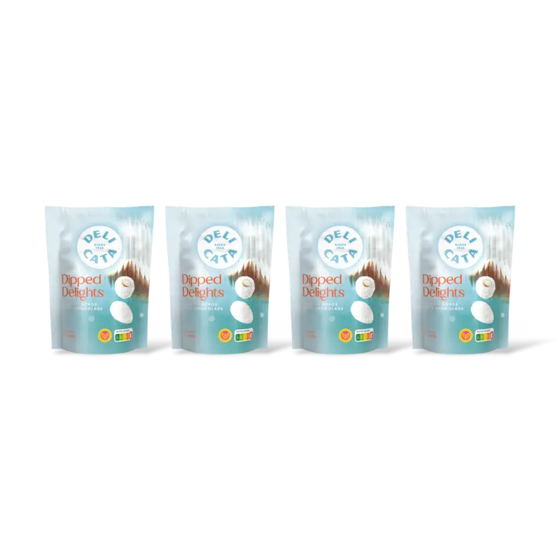 Delicata Dipped delights amandel kokos 4-pack