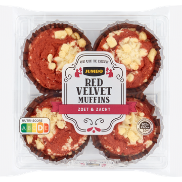 Jumbo Red Velvet Muffins 180 g