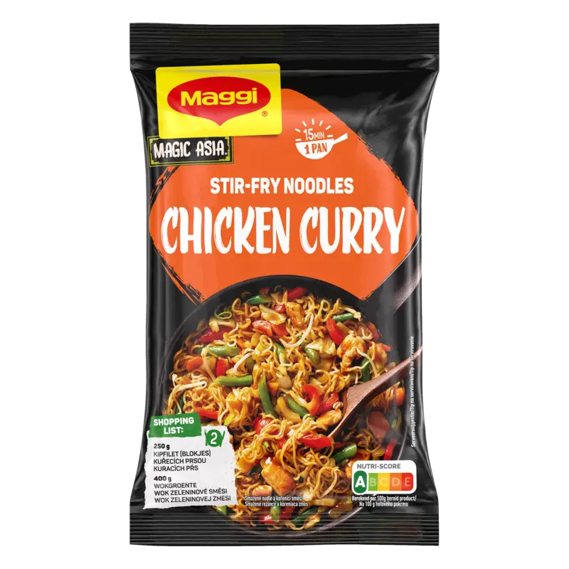 Maggi Stir-fry noodles chicken curry