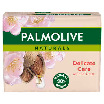 Palmolive Naturals Delicate Care Melk en Amandel Blokzeep 4x90g