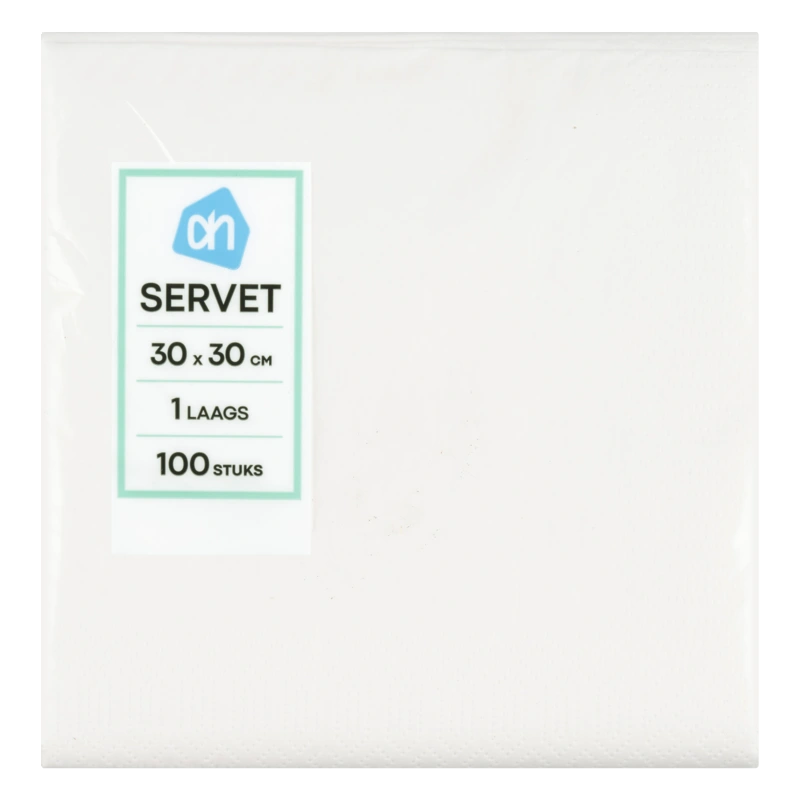 AH Servet wit 1 laags