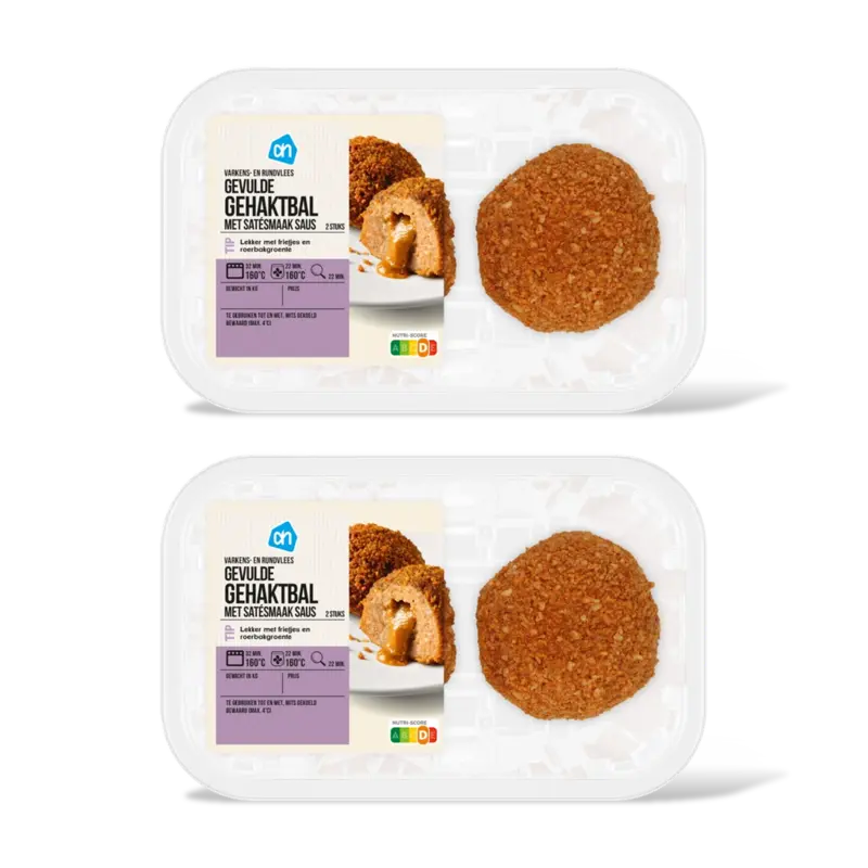 AH Gevulde gehaktballen met satesmaak 2-pck