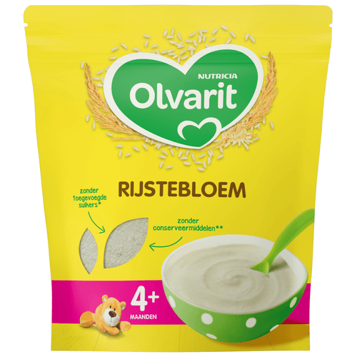 Olvarit 4+ Maanden Babypap Rijstebloem