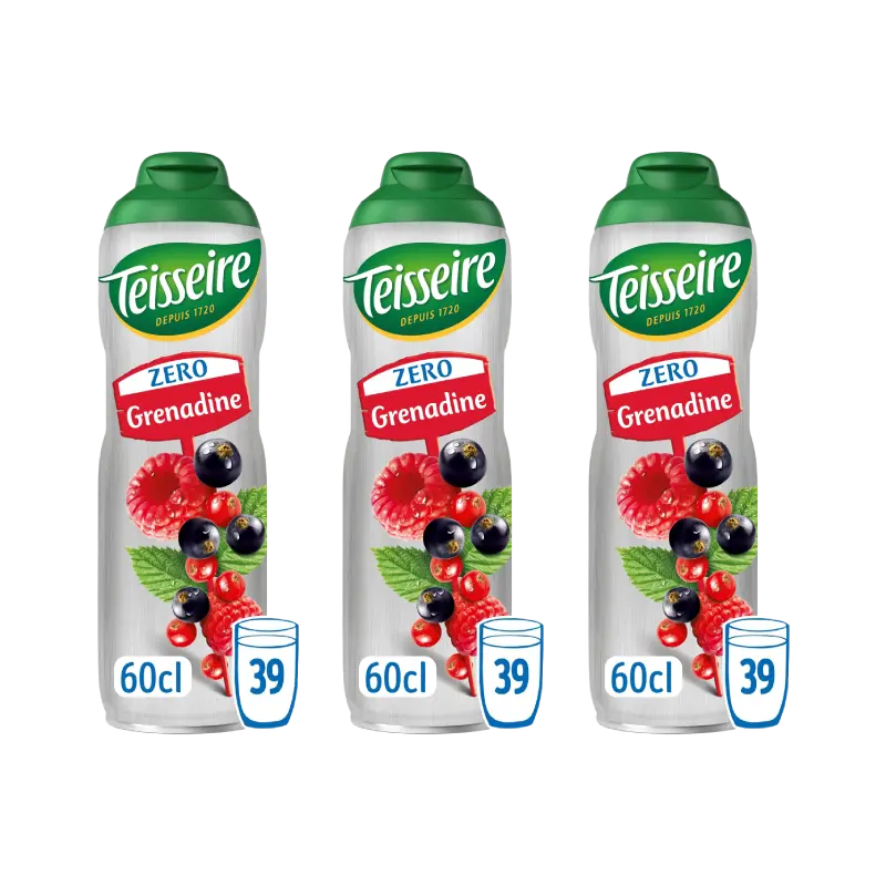 Teisseire Zero grenadine siroop 3-pack