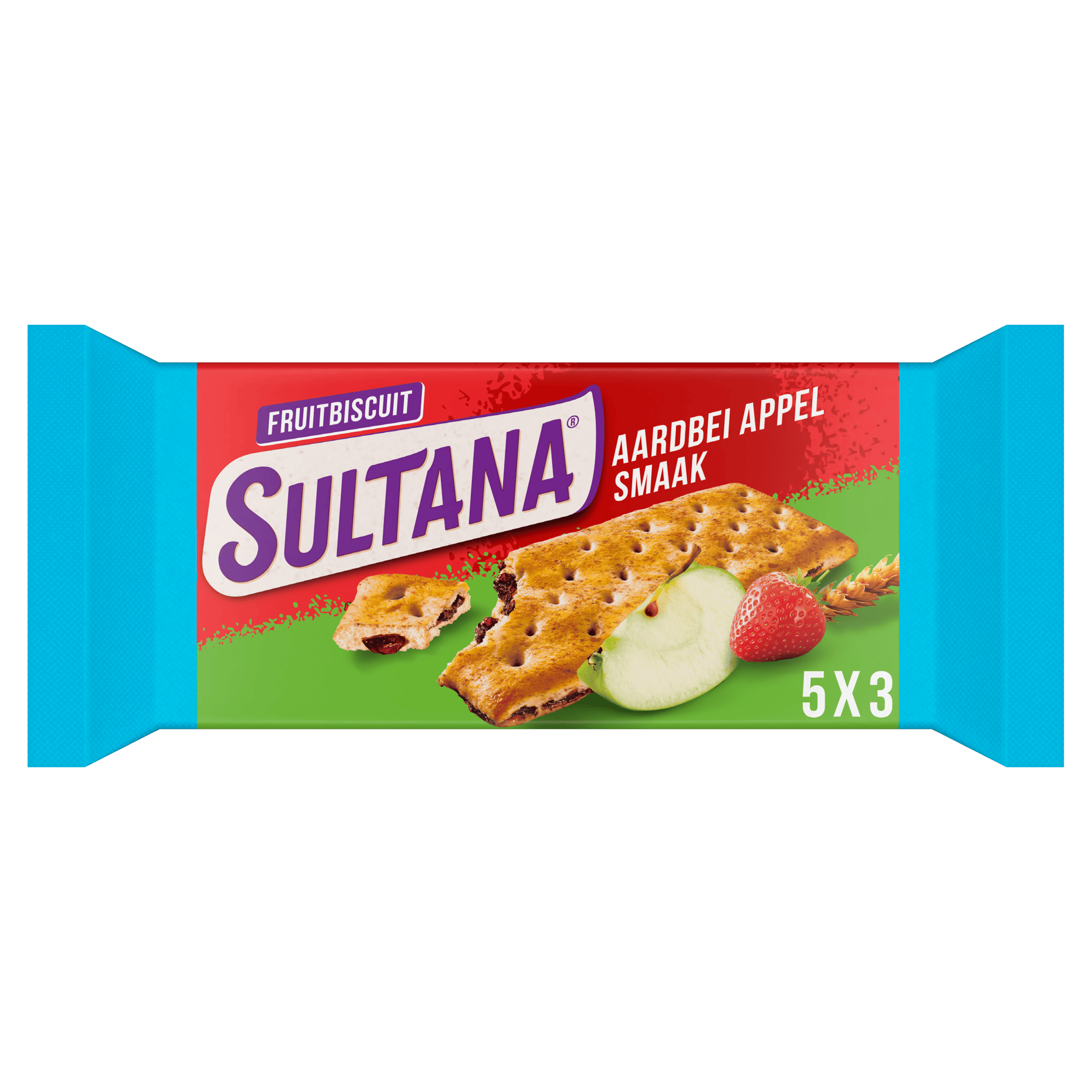 Sultana Fruitbiscuit 30% ms aardbei-appel