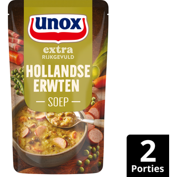 Unox Extra Rijkgevuld Soep In Zak Hollandse Erwten 570 ml