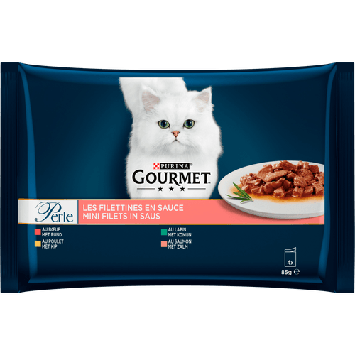 Gourmet Perle minifilets in saus met groenten 4 stuks
