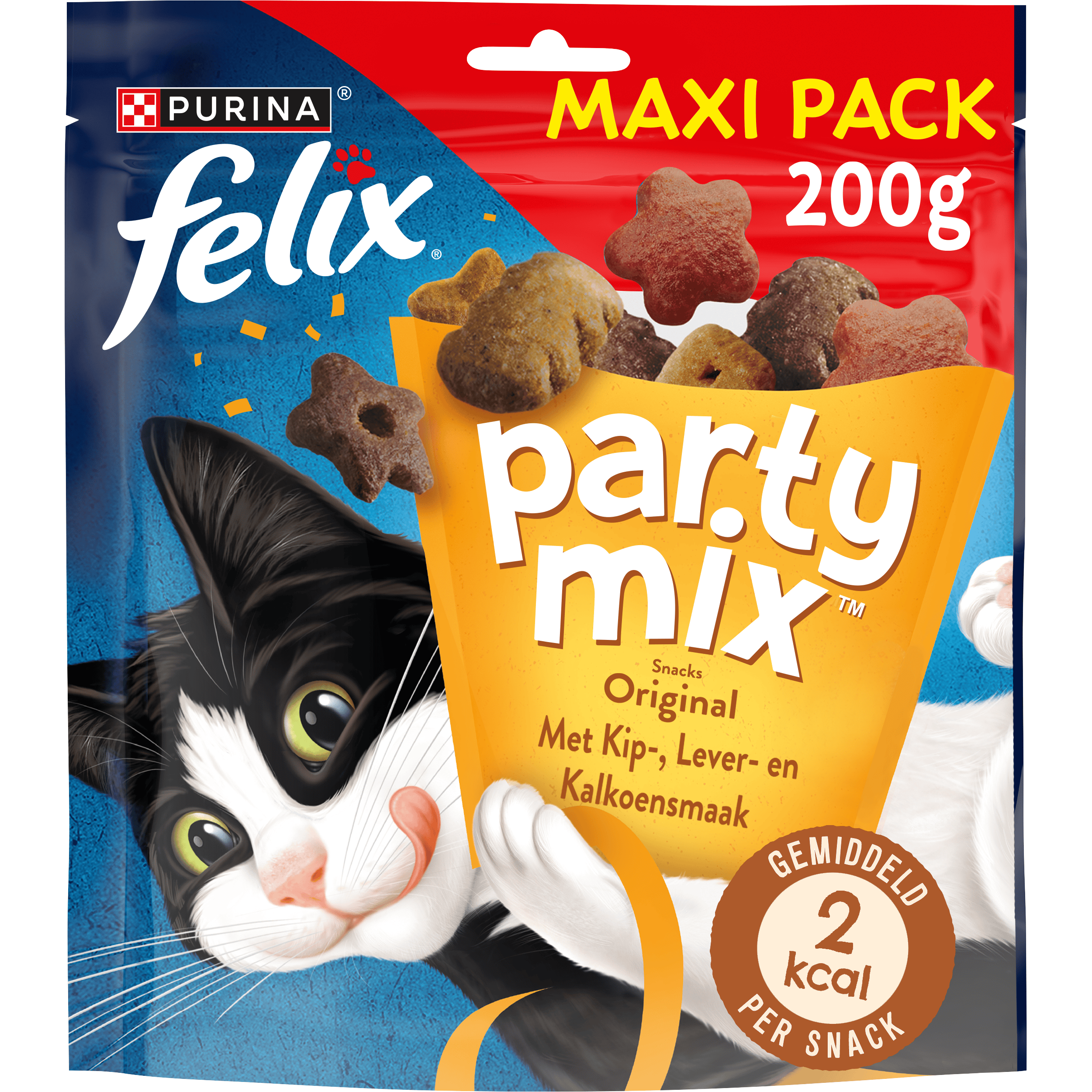 Felix Party Mix Original kattensnacks kip
