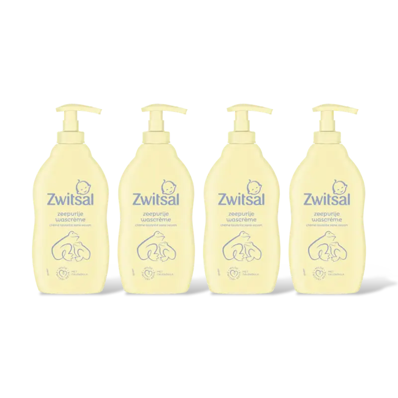 Zwitsal Baby zeepvrije wascrème 4-pack