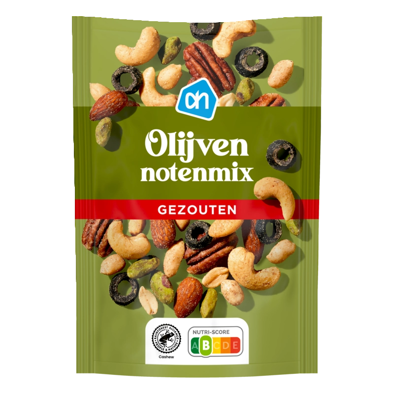 AH Gezouten olijven notenmix