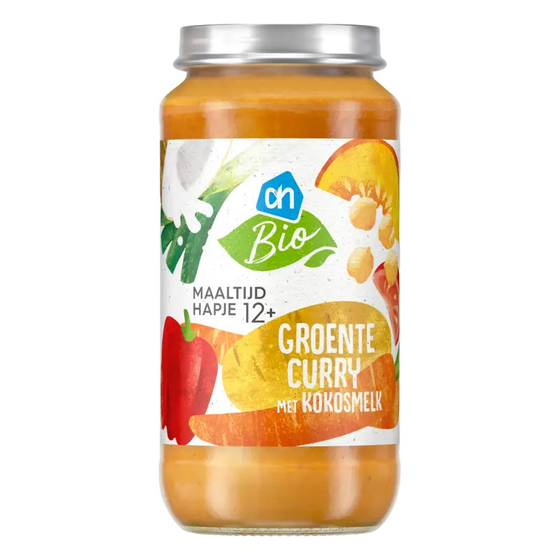 AH Biologisch Maaltijdhapje groentecurry kokosmelk 12+