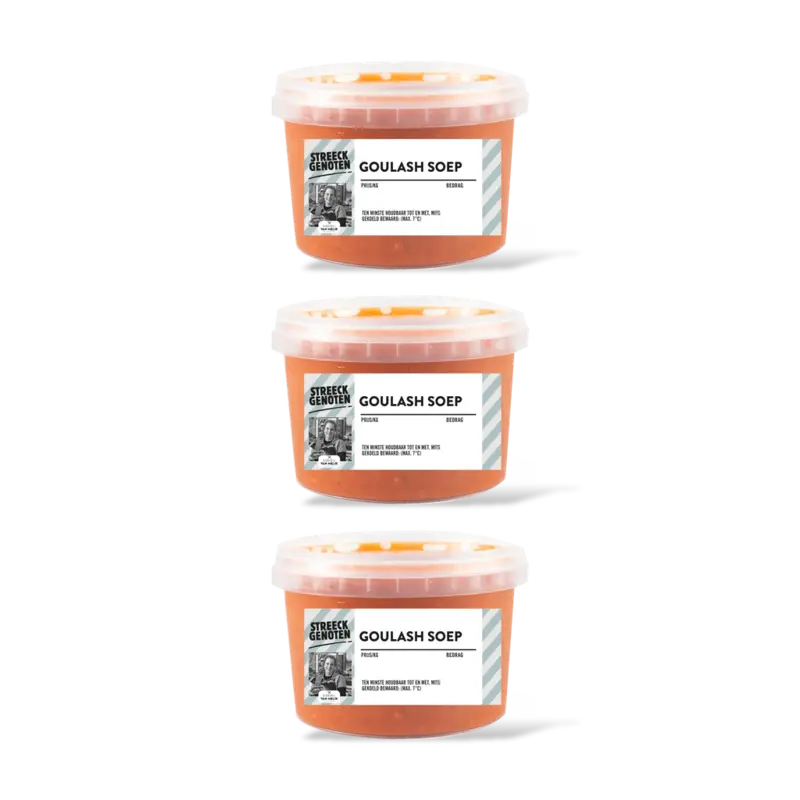 Streeckgenoten Goulashsoep Hongaarse stijl 3-pack