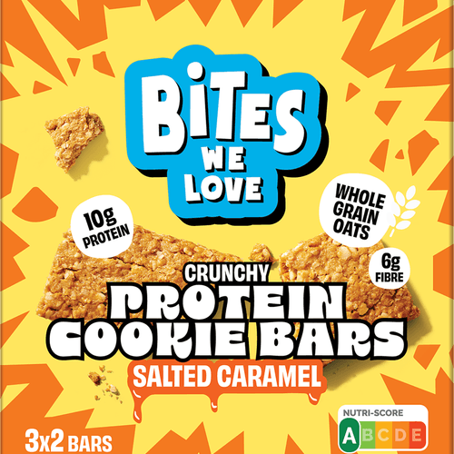 BitesWeLove Crunchy bars protein salted caramel 3x2st.
