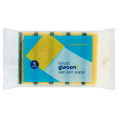 g'woon schuursponsen geel/groen