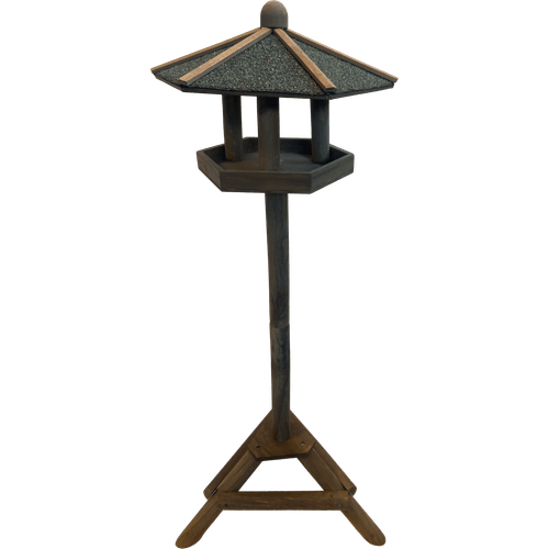 Vogelvoederhuis op standaard